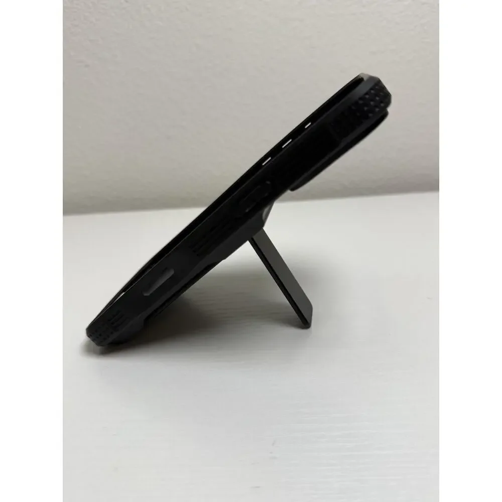 Oterkin Wallet Case for iPhone 16 Pro Max RFID Kickstand Screen Protector Black
